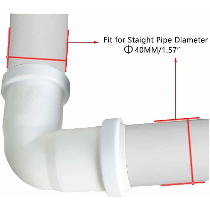 40Mm 90 Degree Elbow Waste Water Pipe V1188-MS-227-1397