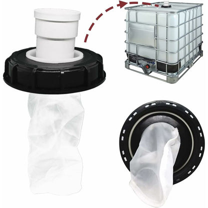 Ibc Lid Filter - Rainwater Filter - Washable Nylon - With Lid - 165Mm - 245Mm - Water Filter - Rainwater Tank V1188-MS-227-1398