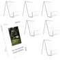 7 Pieces Acrylic Bookends, Clear Bookends, For Office Bookstore Schools Library - 10.5 X 9 X 7.5Cm V1188-MS-227-1404