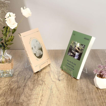 7 Pieces Acrylic Bookends, Clear Bookends, For Office Bookstore Schools Library - 10.5 X 9 X 7.5Cm V1188-MS-227-1404