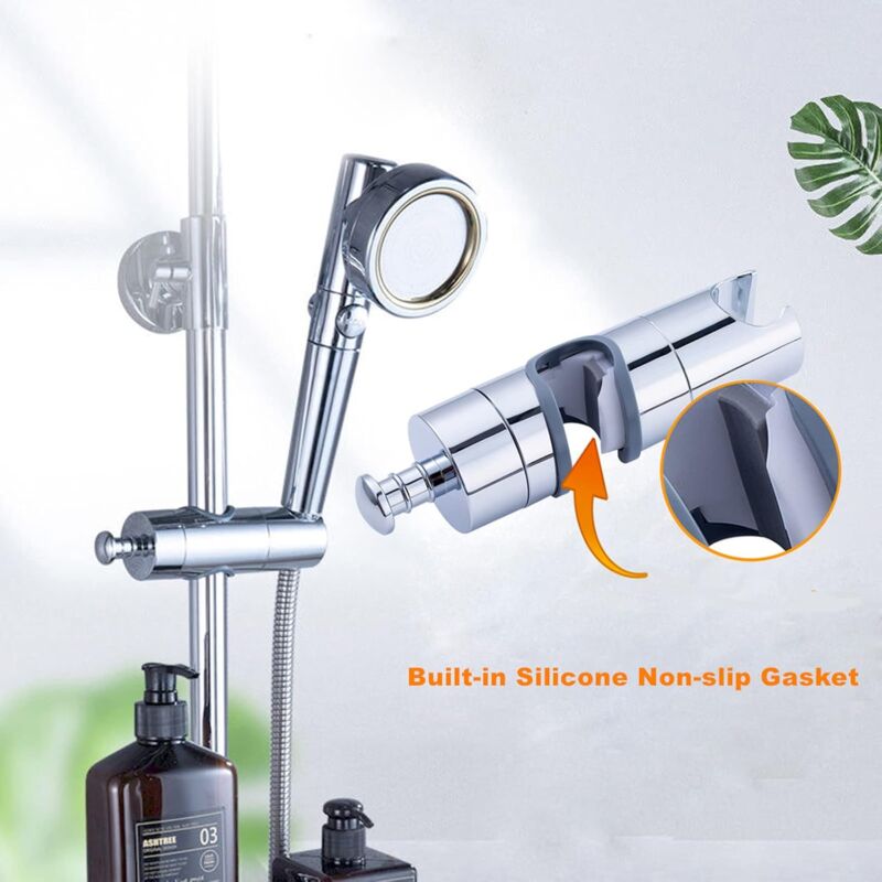 Shower Head Holder 20-25Mm Adjustable Shower Bracket Holder Replacement Shower Holders With Side Knob Chrome V1188-MS-227-1406