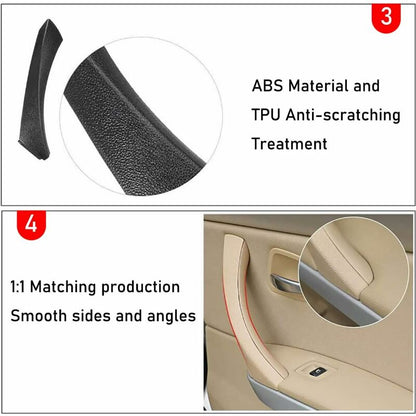 Compatible With 3 Series E90/E91/E92/E93 Door Handle, Right Passenger Door Pull Handle + Outer Cover (Fit 3 V1188-MS-227-1409