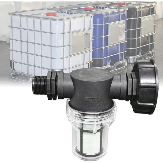 1000L Tank Connector Tap, Garden Hose Joint For Rainwater Collectors With Filter Function, S60X6 Ibc Water V1188-MS-227-1412