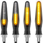 4 pcs Motorcycle Turn Signal Indicator Light 12V 12 LED Bulbs V1188-MS-227-1421