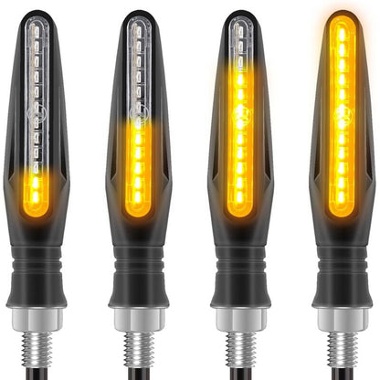 4 pcs Motorcycle Turn Signal Indicator Light 12V 12 LED Bulbs V1188-MS-227-1421