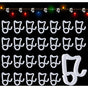 100 pcs Gutter Hooks, Outdoor String Lights Clips, Gutter Garland Hooks, Gutter Hooks For Christmas V1188-MS-227-1424