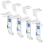 4 pcs Double ROller Blind Clamp Brackets No Drilling Replacement Accessories For Pvc, Wooden Window, Door Leaf V1188-MS-227-1426