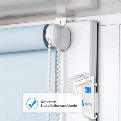 4 pcs Double ROller Blind Clamp Brackets No Drilling Replacement Accessories For Pvc, Wooden Window, Door Leaf V1188-MS-227-1426