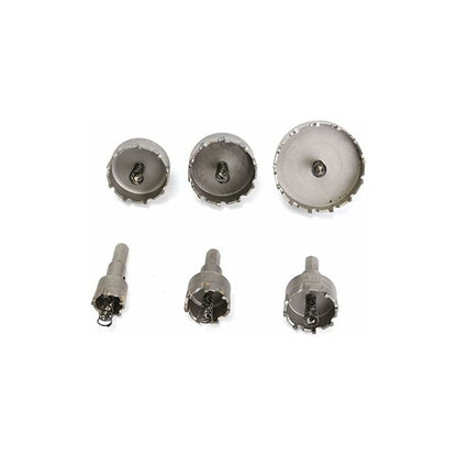 6 pcs Hss Tct Chainsaw Drill Bits Carbide Hole Opener, 22-65Mm V1188-MS-227-1428
