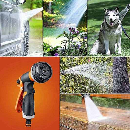 Garden Hose Nozzle, 8 Watering Modes Multifunctional Garden Sprayer, Comfort Plastic Spray Gun, Ideal Car V1188-MS-227-1430
