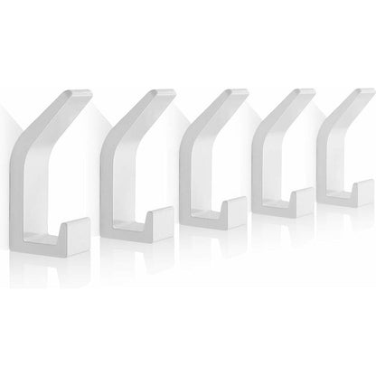 Self Adhesive Hooks Aluminum Wall Hook Waterproof Bathroom Towel And RObe Hooks For Kitchen Bathroom Closets V1188-MS-227-1431