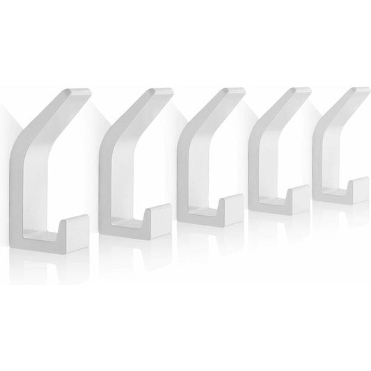 Self Adhesive Hooks Aluminum Wall Hook Waterproof Bathroom Towel And RObe Hooks For Kitchen Bathroom Closets V1188-MS-227-1431