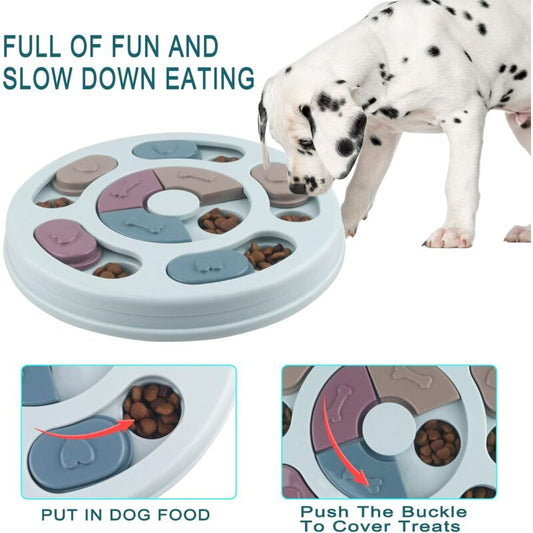 Smart Dog Toys, Slow Down Eating Dog Toys, Non-Slip Intelligence Puzzle Toys For Dogs, Puppy And Cats V1188-MS-227-1434
