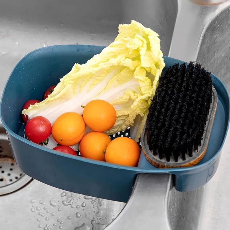 Kitchen Drain Baskets, Hanging Sink Basket Drain Holder Hanging Storage Shelf Sponge Holder Sink Drain Basket V1188-MS-227-1436