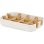Compactor Soap Dish White, Eco-Friendly Bamboo, 100% Natural, 100% Biodegradable, 100% Plastic Free, 13 X 8.5 V1188-MS-227-1438