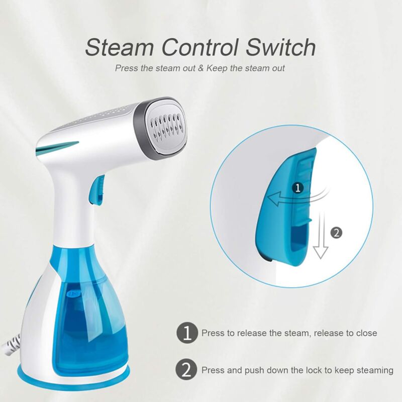 Garment Steamer 1000W 280Ml Handheld Vertical Iron Portable Ironing Wrinkle Remover Fast Heating For Fabric V1188-MS-227-1447