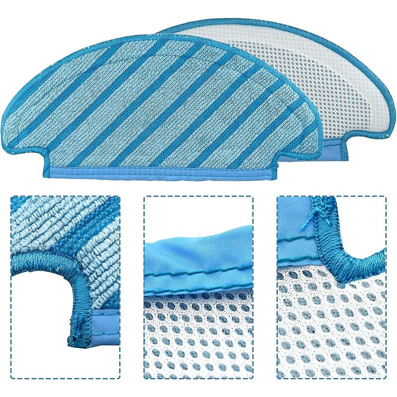 10 pcs Washable Cloth Mop Pads RObot Vacuum Cleaner Replacement Parts V1188-MS-227-1449