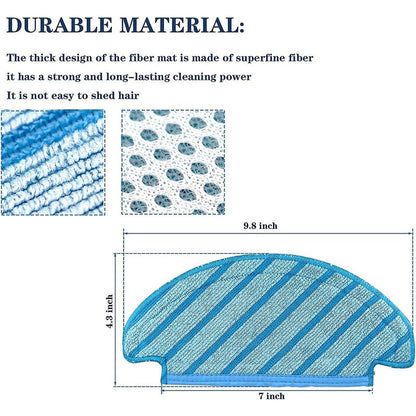 10 pcs Washable Cloth Mop Pads RObot Vacuum Cleaner Replacement Parts V1188-MS-227-1449