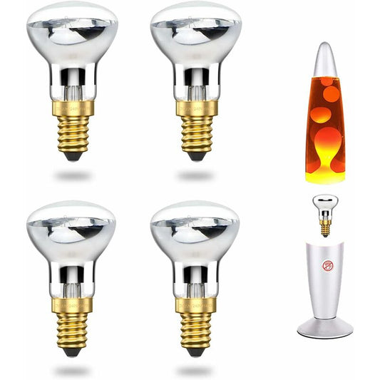 25W E14 Lava Lamp Bulb R39 Reflector Incandescent Bulb 25W E14 R39 Lava Lamp Bulb (4 pcs) [Energy Class A++] V1188-MS-227-1451