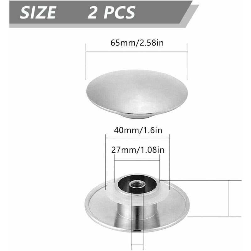 Brass Drain Plug, Bathroom Sink Drain Stopper, For Vanity Sink Bath Replacement Bolts V1188-MS-227-1455