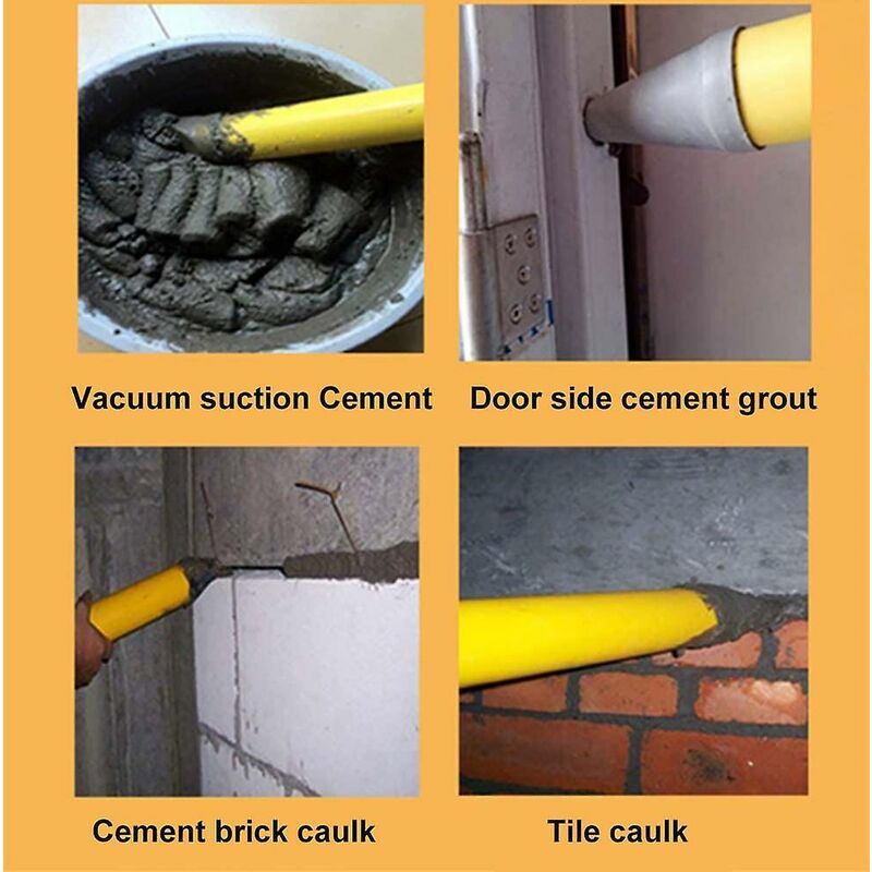 Cement Grout Gun Mortar Joint Gun - Manual Mortar Pump With 4 Nozzles - Mortar Gun With Accessories V1188-MS-227-1456