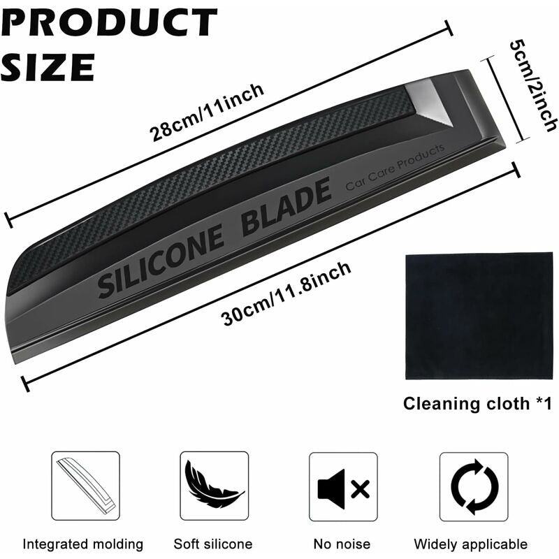 Car Silicone Squeegee - Silicone Scraper For Car: Silicone Squeegee, Car Squeegees, Window Wiper For Car Body V1188-MS-227-1459
