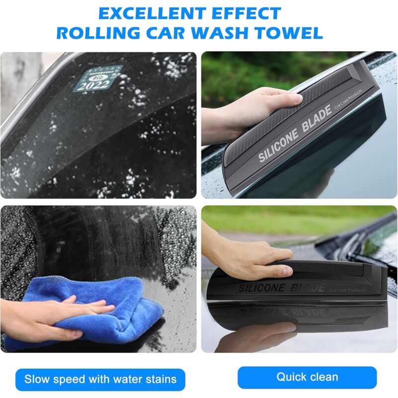 Car Silicone Squeegee - Silicone Scraper For Car: Silicone Squeegee, Car Squeegees, Window Wiper For Car Body V1188-MS-227-1459