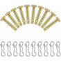 10 pcs Shear Pins, Replacement Cotter Pins, Replacement Shear Pin, For Spare Parts, Snow Blower Replacement V1188-MS-227-1460