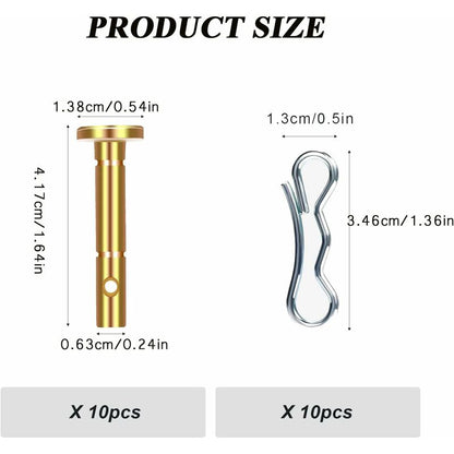 10 pcs Shear Pins, Replacement Cotter Pins, Replacement Shear Pin, For Spare Parts, Snow Blower Replacement V1188-MS-227-1460