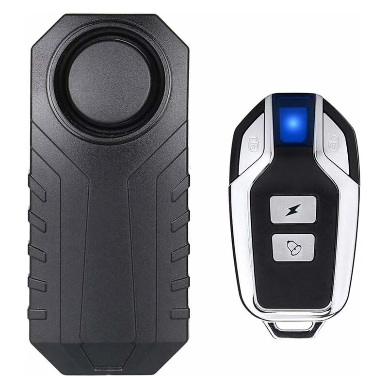 Wireless Motorcycle/Bike Security Anti-Theft Alarm With Remote Control, Ip55 Waterproof, 113 Db Super Loud V1188-MS-227-1466