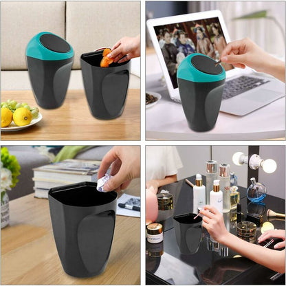 Mini Car Trash Can Plastic Waste Bin 16X8Cm Garbage Can Storage Container For Car V1188-MS-227-1467
