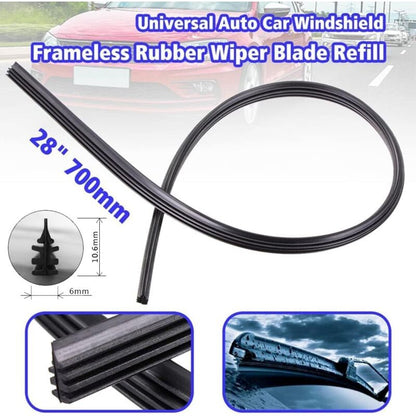 Cuttable Windshield Wiper Blades, Replacement Rubber, Prevents Glass DAmage, 8 Pieces, 700 Mm (Wipers Not V1188-MS-227-1468