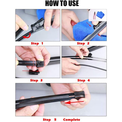 Cuttable Windshield Wiper Blades, Replacement Rubber, Prevents Glass DAmage, 8 Pieces, 700 Mm (Wipers Not V1188-MS-227-1468
