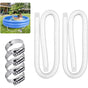 1.25" Diameter Pool Replacement Hose For Above Ground Pools, Pool Hose With Metal Clamp For Intex Filter Pump V1188-MS-227-1472