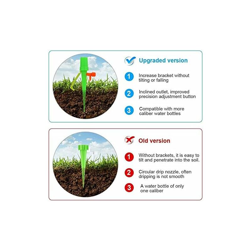 12 pcs Drip Irrigation Kit, Watering Plants For Garden, Automatic Plant Watering, Garden Plants Irrigation V1188-MS-227-1483