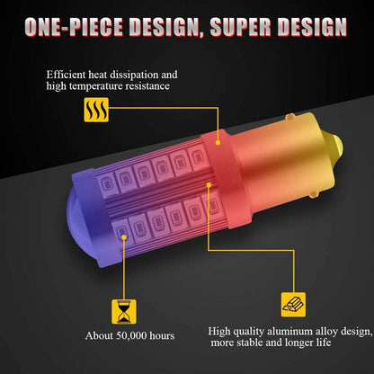 4 X 1156Ba15S LED Bulb Red Super Bright 6000K 5630 33 Smd Backup Light Parking Reverse Position Rear Fog V1188-MS-227-1488