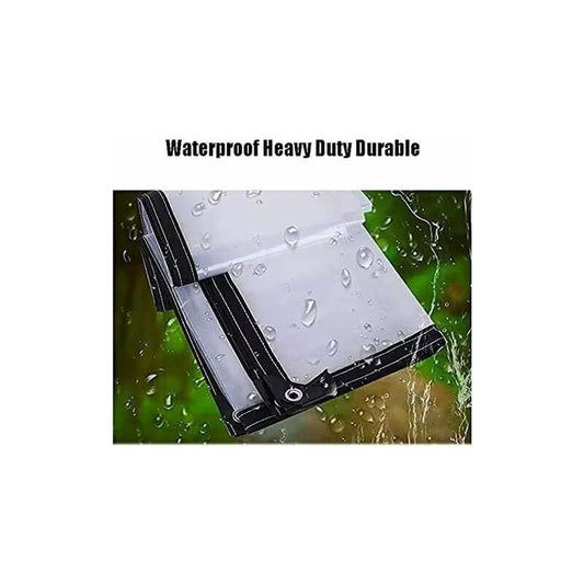 Transparent Waterproof Tarpaulin With Eyelets - For Garden Furniture - Outdoor Use - Rainproof - Plant V1188-MS-227-1493