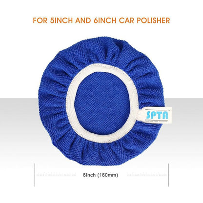 5 pcs (125-150Mm) Buffing Bonnets Microfiber Polishing Bonnets Set Polishing Buffing Bonnets Electric Bonnets V1188-MS-227-1499
