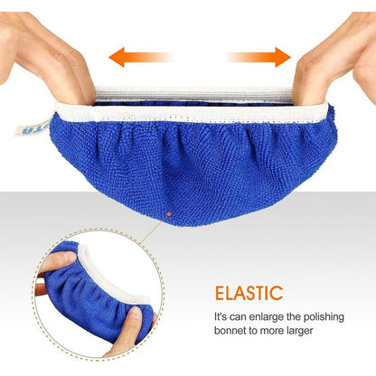 5 pcs (125-150Mm) Buffing Bonnets Microfiber Polishing Bonnets Set Polishing Buffing Bonnets Electric Bonnets V1188-MS-227-1499