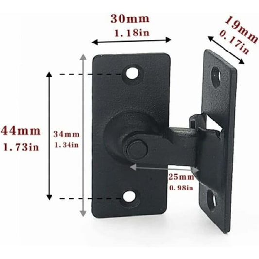 90 Degree Right Angle Stainless Steel Door Lock, Used For Wooden Fences, Doors And Windows, Sliding Doors V1188-MS-227-1506