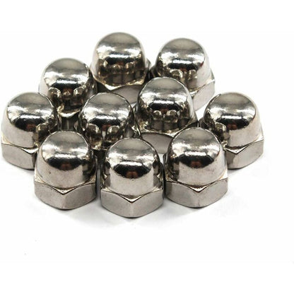 M6 Acorn Cap Nut Hex Nut Set 304 Stainless Steel (30 pcs) V1188-MS-227-1508