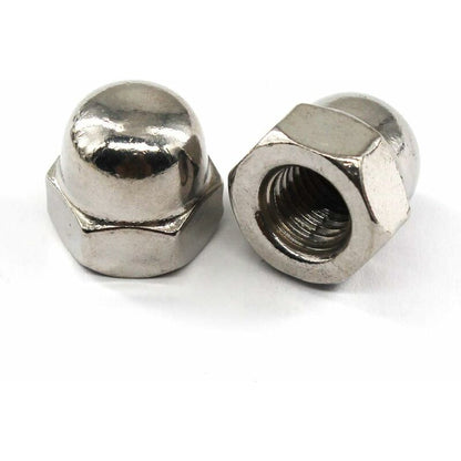 M6 Acorn Cap Nut Hex Nut Set 304 Stainless Steel (30 pcs) V1188-MS-227-1508