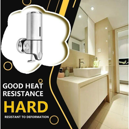 Wall Mounted Soap Dispenser - Manual Soap Dispenser For Kitchen, Bathroom, Shampoo, Shower Gel (500Ml) V1188-MS-227-1510