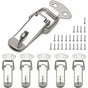 6 pcs Lever Latch Spring Loaded Catch, 72Mm Toggle Spring Loaded Latch With Hook For Cabinet, Box, Drawer, V1188-MS-227-1511