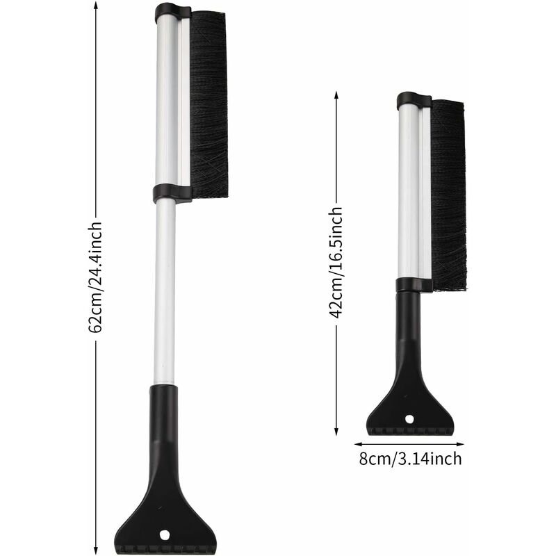 Snow Brush, 2 In 1 Ice Scraper Snow Brush Snow Broom Brush For Car Truck Windshield V1188-MS-227-1515