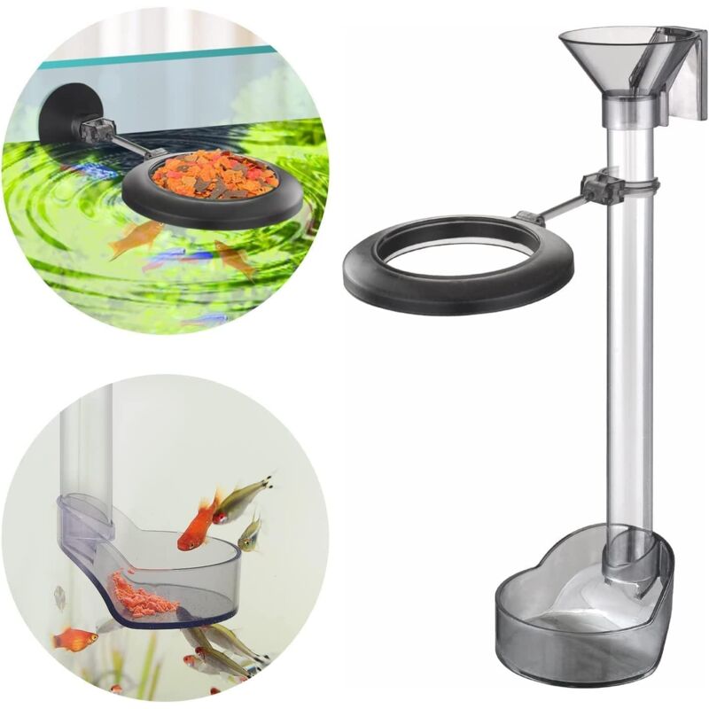 Assembled Feeding Tube, Aquarium Feeding Tube, Two Feeding Positions For Upper And Lower Fish (20-37Cm) V1188-MS-227-1523