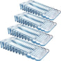4 pcs Transparent Door Wedge Soft Rubber Non-Slip Block Adjustable Height Door Stopper For Tile, Floor, V1188-MS-227-1524