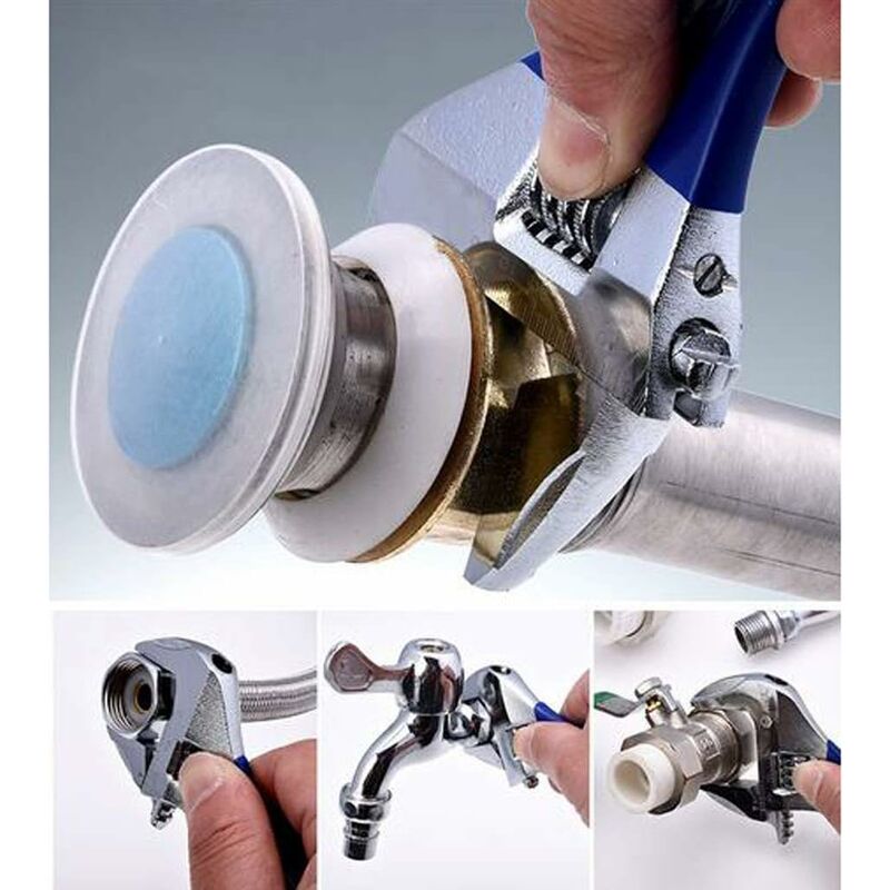 Adjustable Wrench, Wide Opening Adjustable Wrench With Short Handle, Pipe Pliers, Adjustable Wrench (4") V1188-MS-227-1531