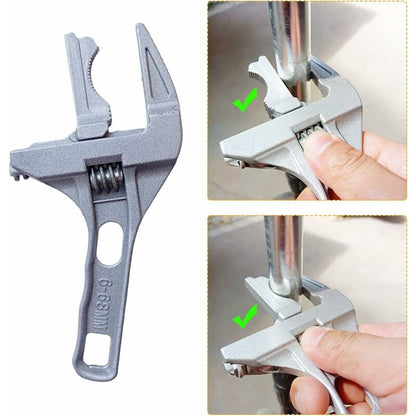 Adjustable Wrench, Aluminum Large Opening Adjustable Wrench, 6-68Mm Bathroom Wrench, Adjustable Wrenches For V1188-MS-227-1532