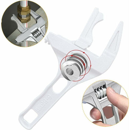 Adjustable Wrench, Aluminum Large Opening Adjustable Wrench, 6-68Mm Bathroom Wrench, Adjustable Wrenches For V1188-MS-227-1532